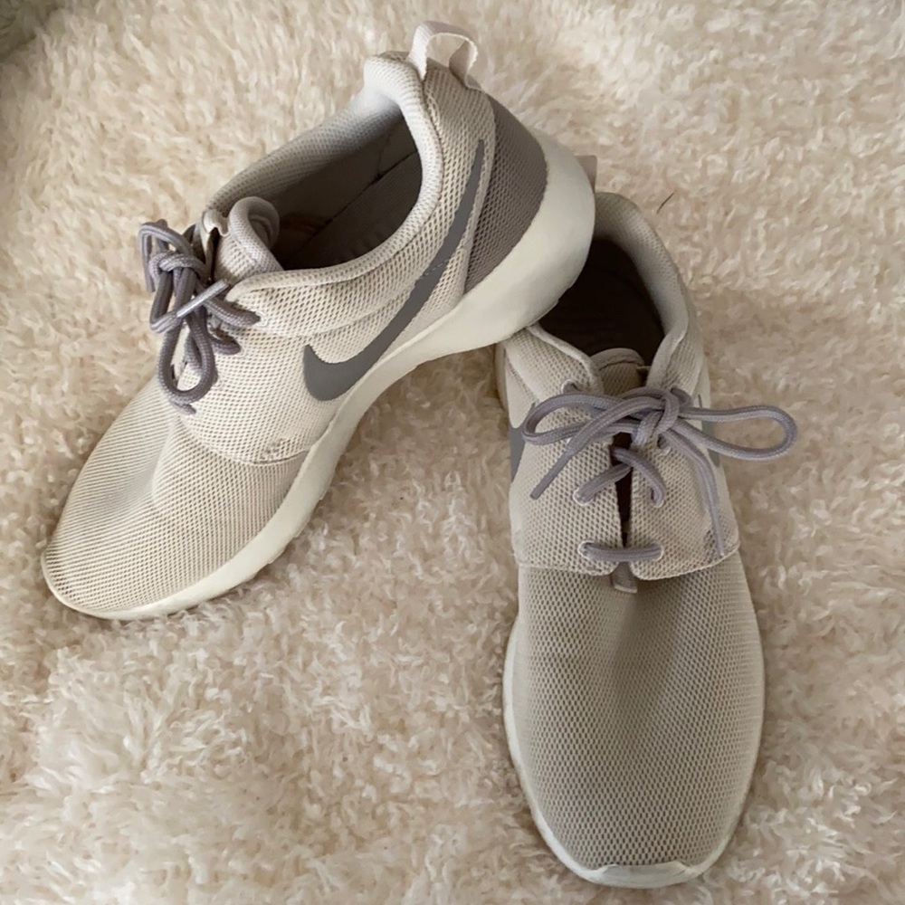 Nike tan sneakers size 7.5 - worn once!